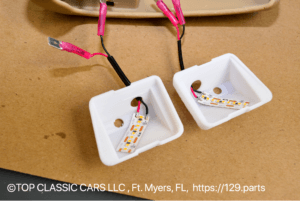Mercedes Benz TOP CLASSIC PARTS LLC LED Domelight Inserts for R129 and A124